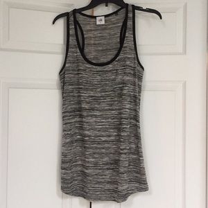 CAbi 3085 Horizontal Tank Gray Sleeveless Blouse